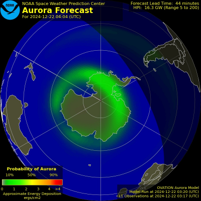 Current Southern hemispheric power input map