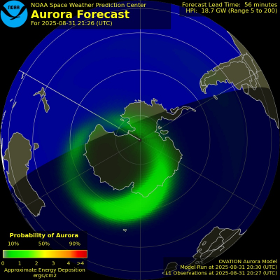 Current Southern hemispheric power input map