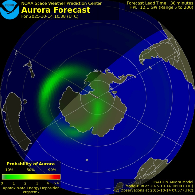 Current Southern hemispheric power input map