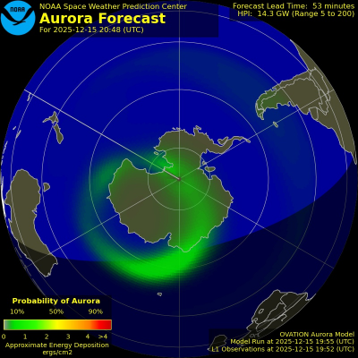 Current Southern hemispheric power input map