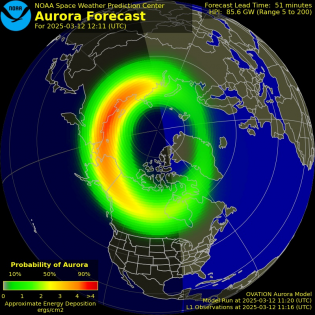 Current Northern hemispheric power input map