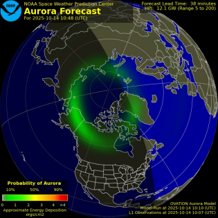 Current Northern hemispheric power input map