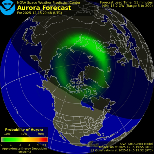 Current Northern hemispheric power input map