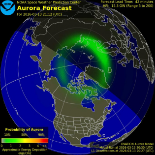 Current Northern hemispheric power input map