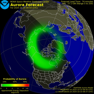 Current Northern hemispheric power input map
